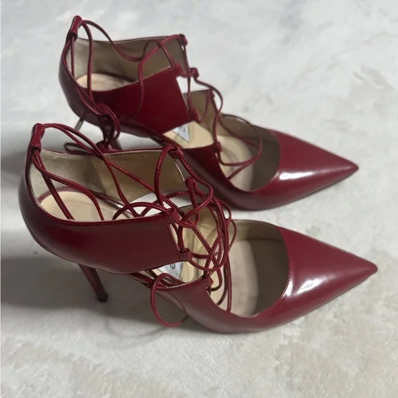 Jimmy Choo Strappy Red Heels - Picture 3 of 9